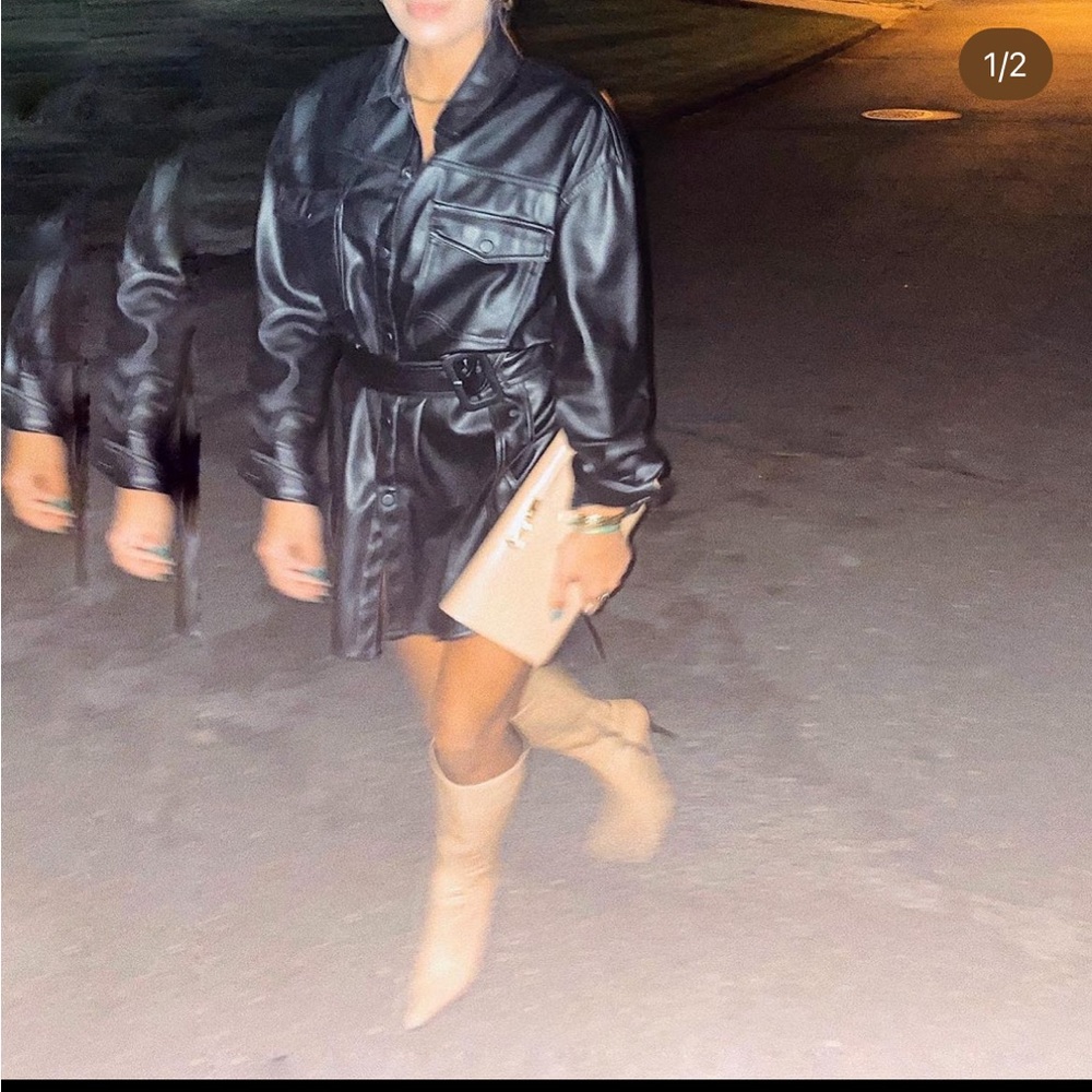 Zara Faux Leather Jacket/Dress